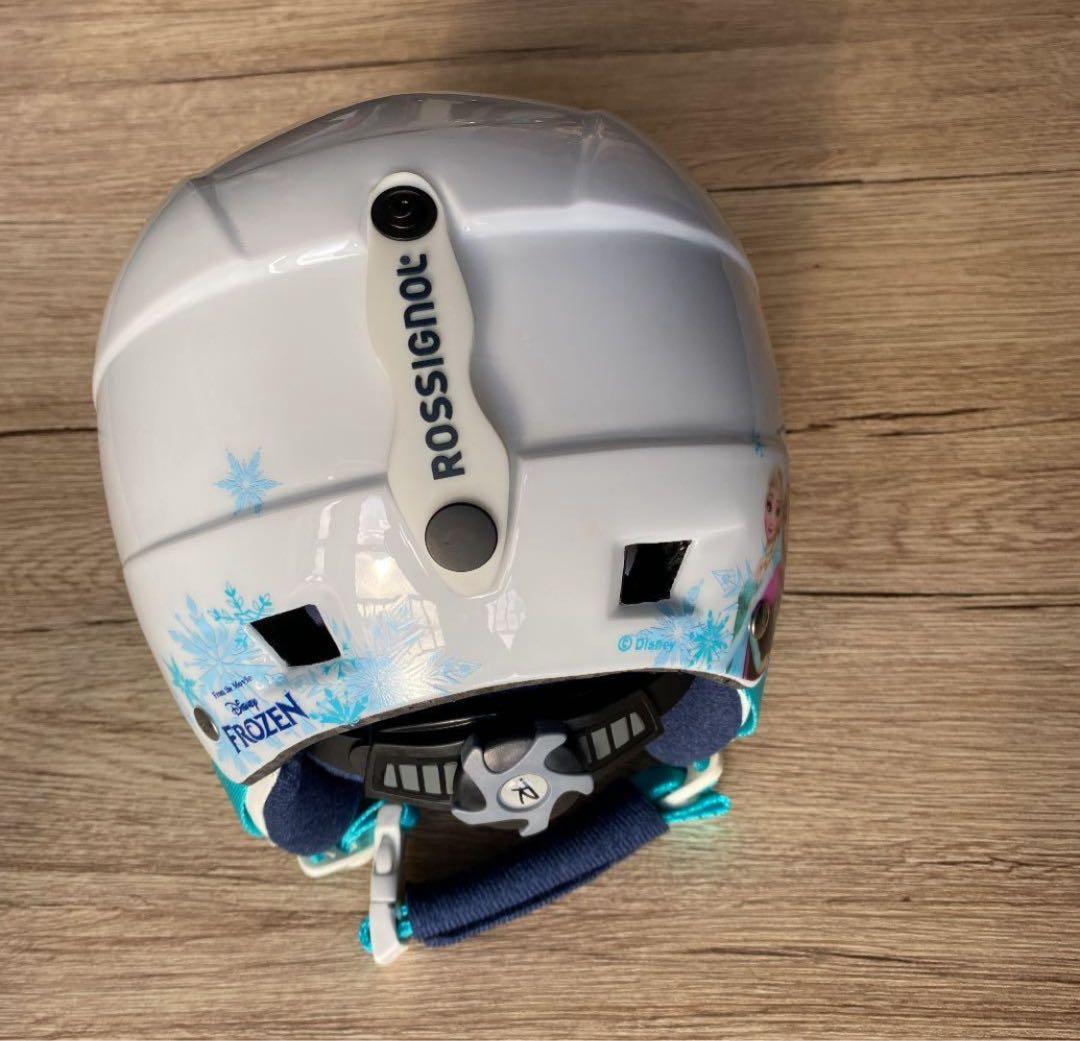 【美品】キッズ ロシニョール アナ雪ヘルメットゴーグルセット