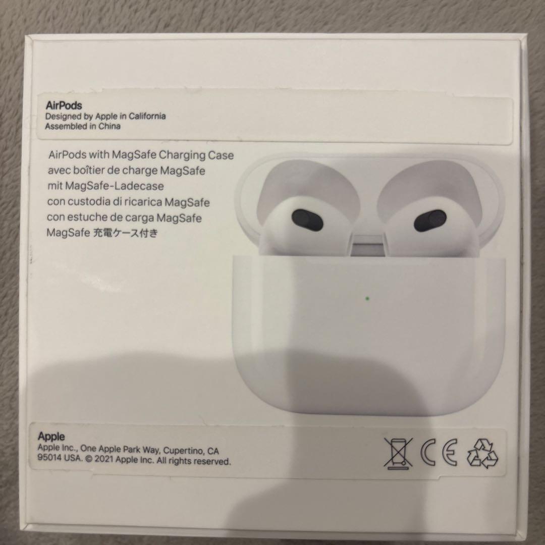 AirPods 第3世代 本体 ホワイト 充電ケース付き