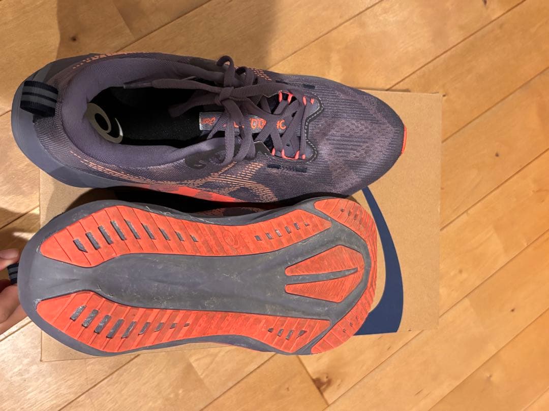 ASICS ノヴァブラスト5 26.5cm PURPLE/CORAL REEF