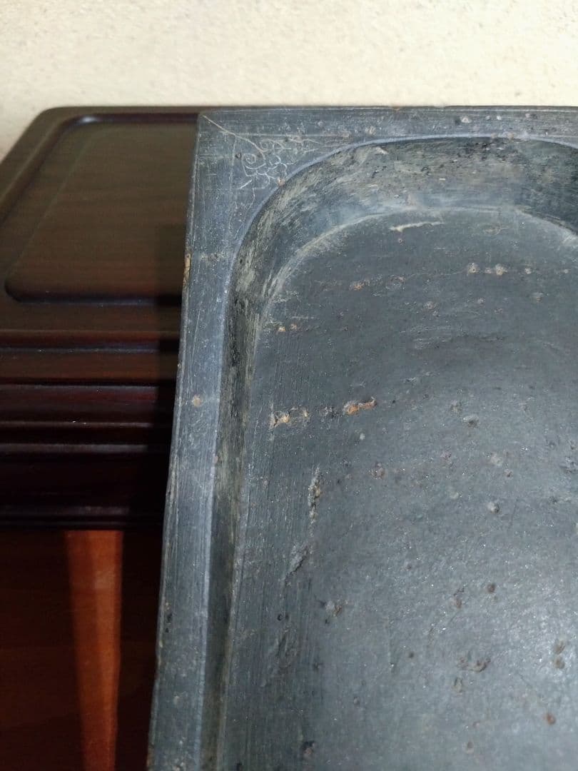 安徽省 歙県産 歙州 箕様硯 文房四宝 端渓水滴 墨床