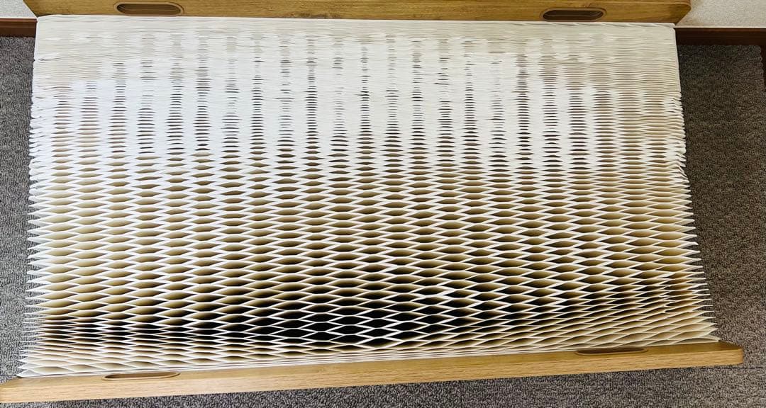 アコーディオン構造 伸縮式ぺーパー ダンボールベッド セミシングル モリリン