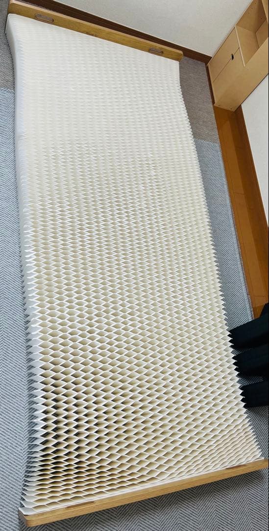 アコーディオン構造 伸縮式ぺーパー ダンボールベッド セミシングル モリリン