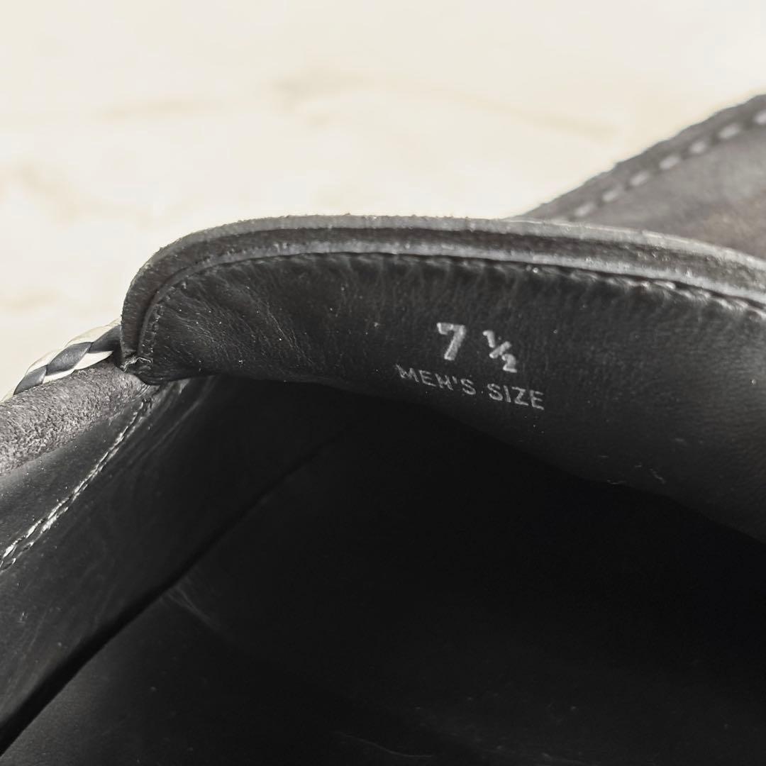 美品 トッズ 7.5 ゴンミーニ ドライビングシューズ スエード ネイビー