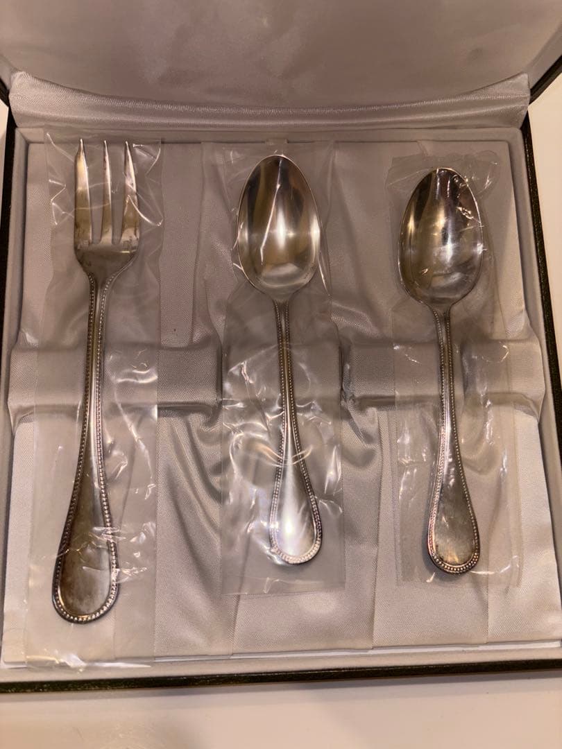 【訳あり】Christofle カトラリーセット 計3箱（スプーン＆フォーク）