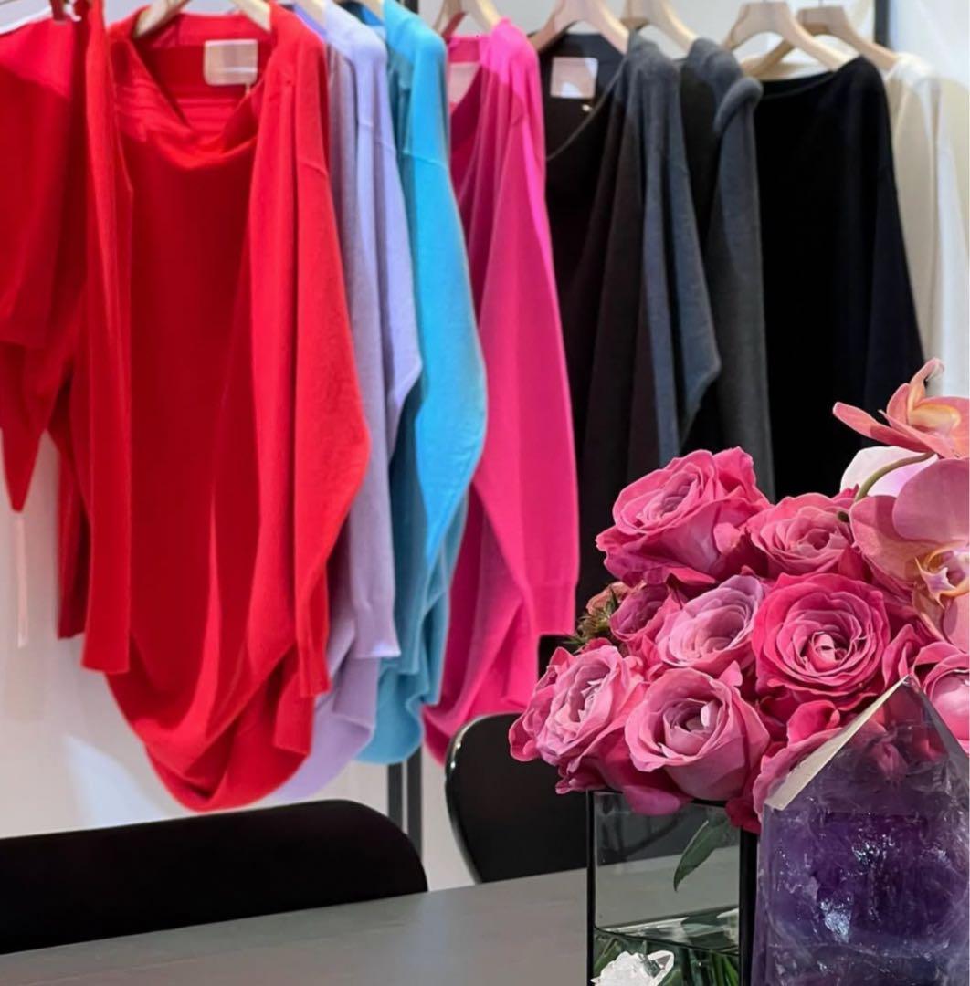 Riri様3点おまとめ マイラン 最高級カシミヤニットワンピース ピンク