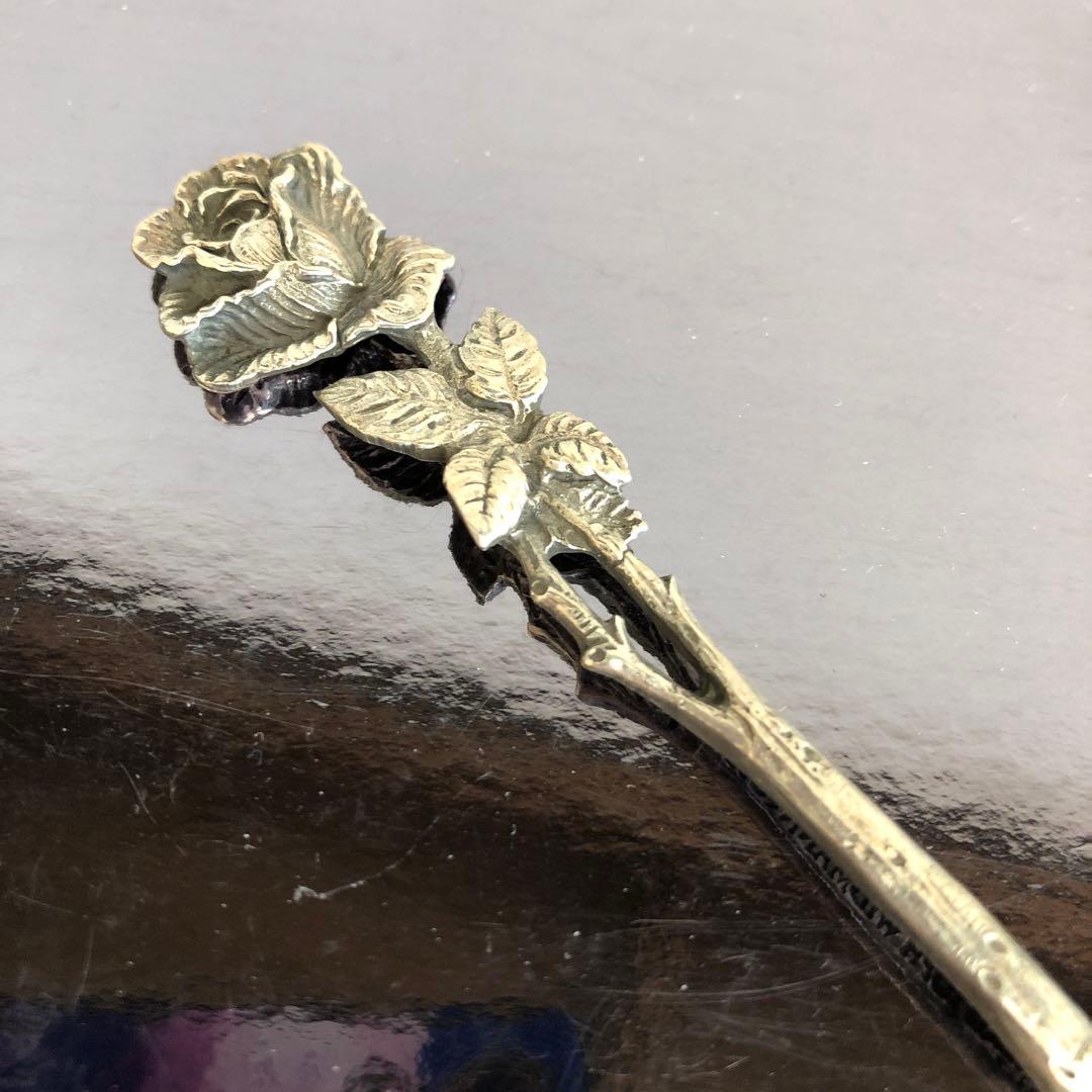 クリストフウィドマン　ヒルデスハイムローズ　スプーン6客　925シルバー　純銀