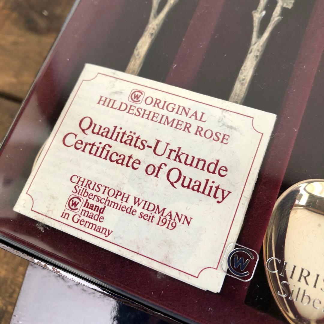 クリストフウィドマン　ヒルデスハイムローズ　スプーン6客　925シルバー　純銀