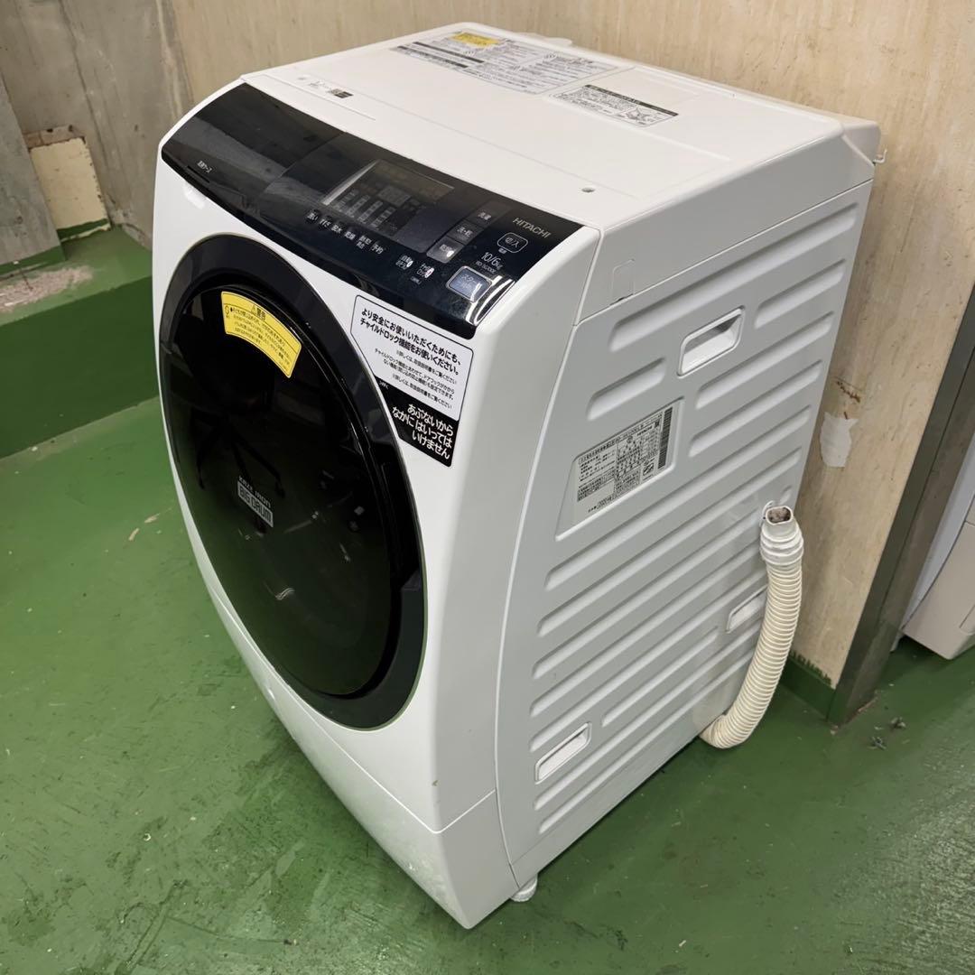 182 日立ビッグドラム洗濯機　乾燥付　10/6キロ　小型　一人暮らし　左開き