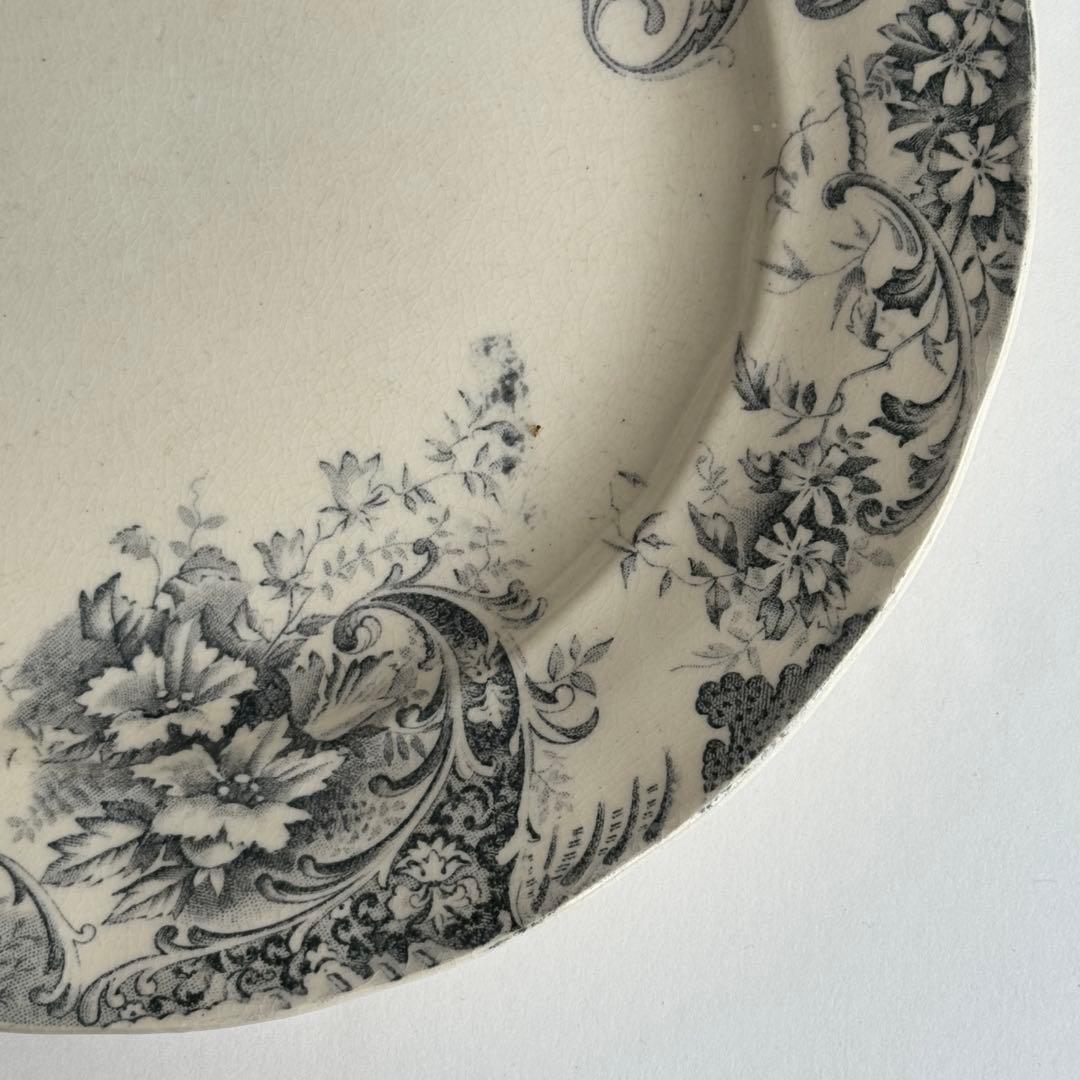 フランスアンティーク　ショワジールロウ　ETRETAT ディナープレート　2枚