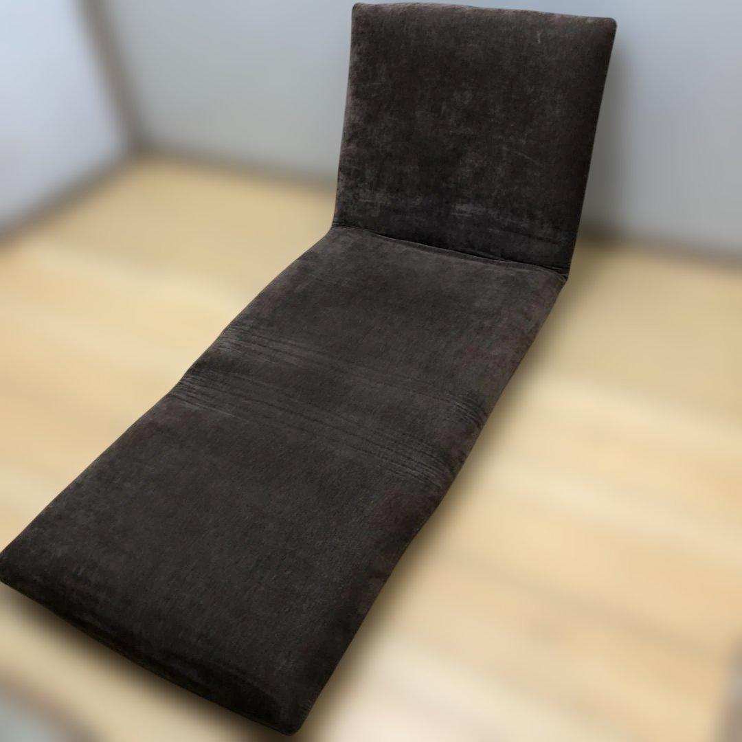 送料無料 ブラウン 座椅子 ソファベッド リクライニング　250811-4