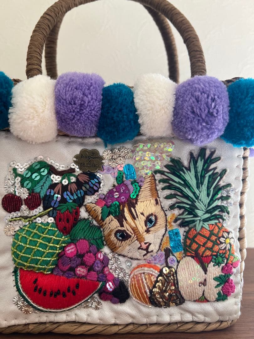 hug2 ハグにゃん× tamao かごバッグ