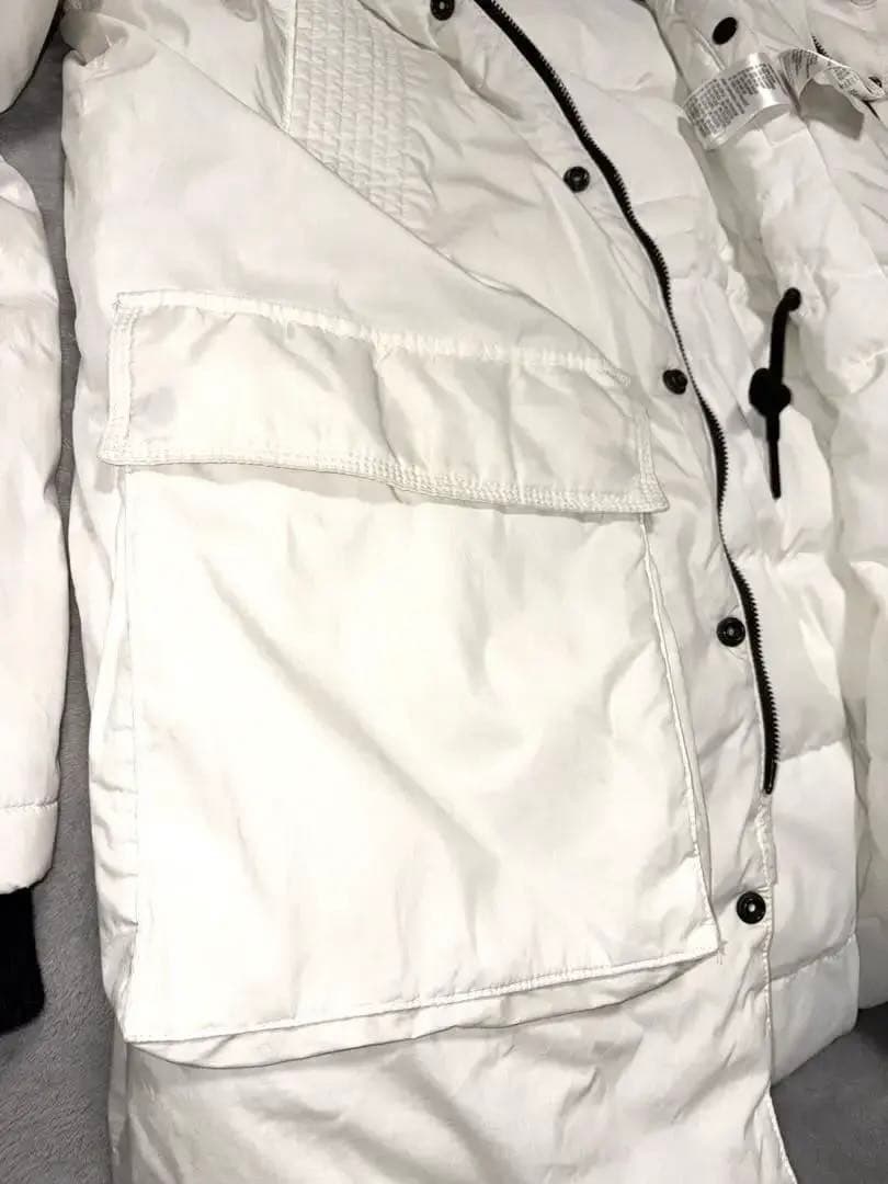 (りょう)美品✨DIESEL ホワイト モッズコート　ダウンジャケット