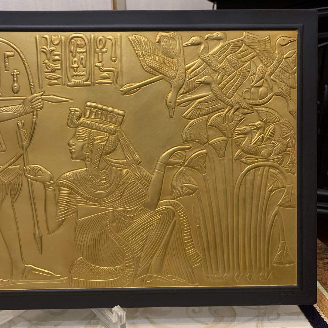 希少　ウェッジウッド ジャスパー　ブラック　エジプシャン　プラーク　陶板　額