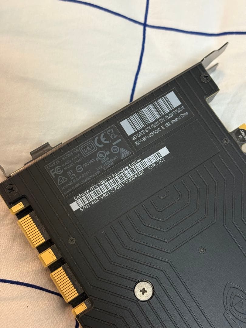 グラフィックボード・グラボ・ビデオカード GeForce GTX 1080Ti Founders Edition