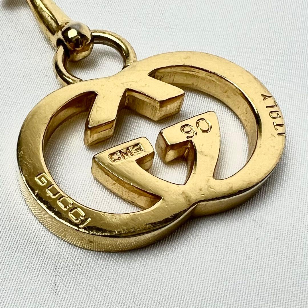 美品 GUCCI チェーンベルト インターロッキング ホースビット ゴールド