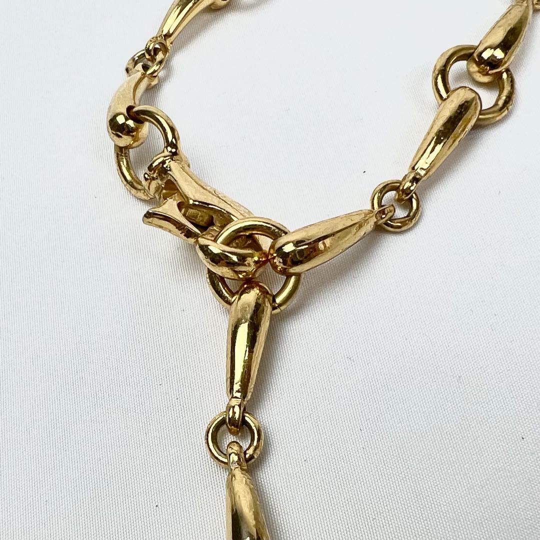 美品 GUCCI チェーンベルト インターロッキング ホースビット ゴールド
