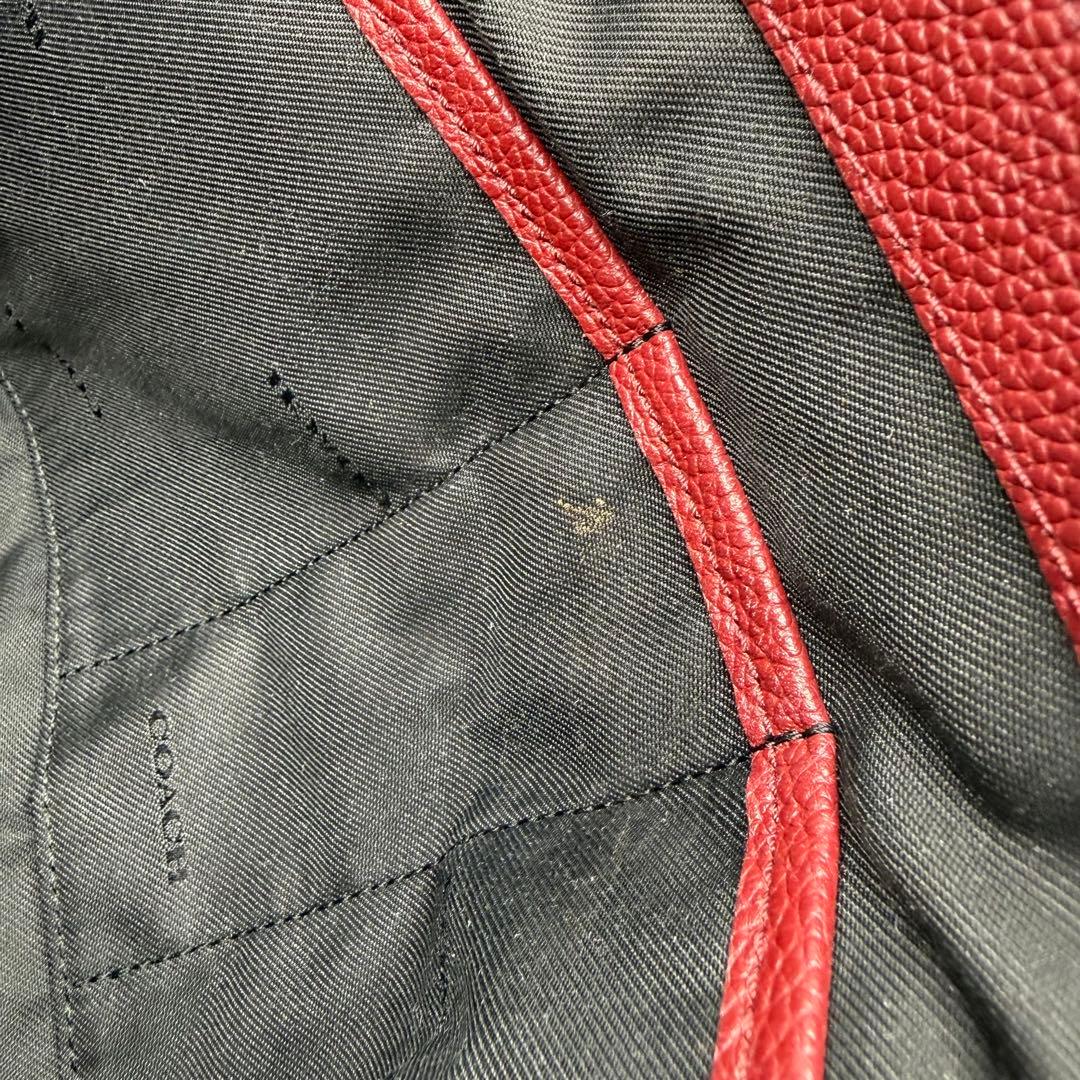 COACH コーチ ビジネスバッグ 2way レザー クロスボディ ボルドー