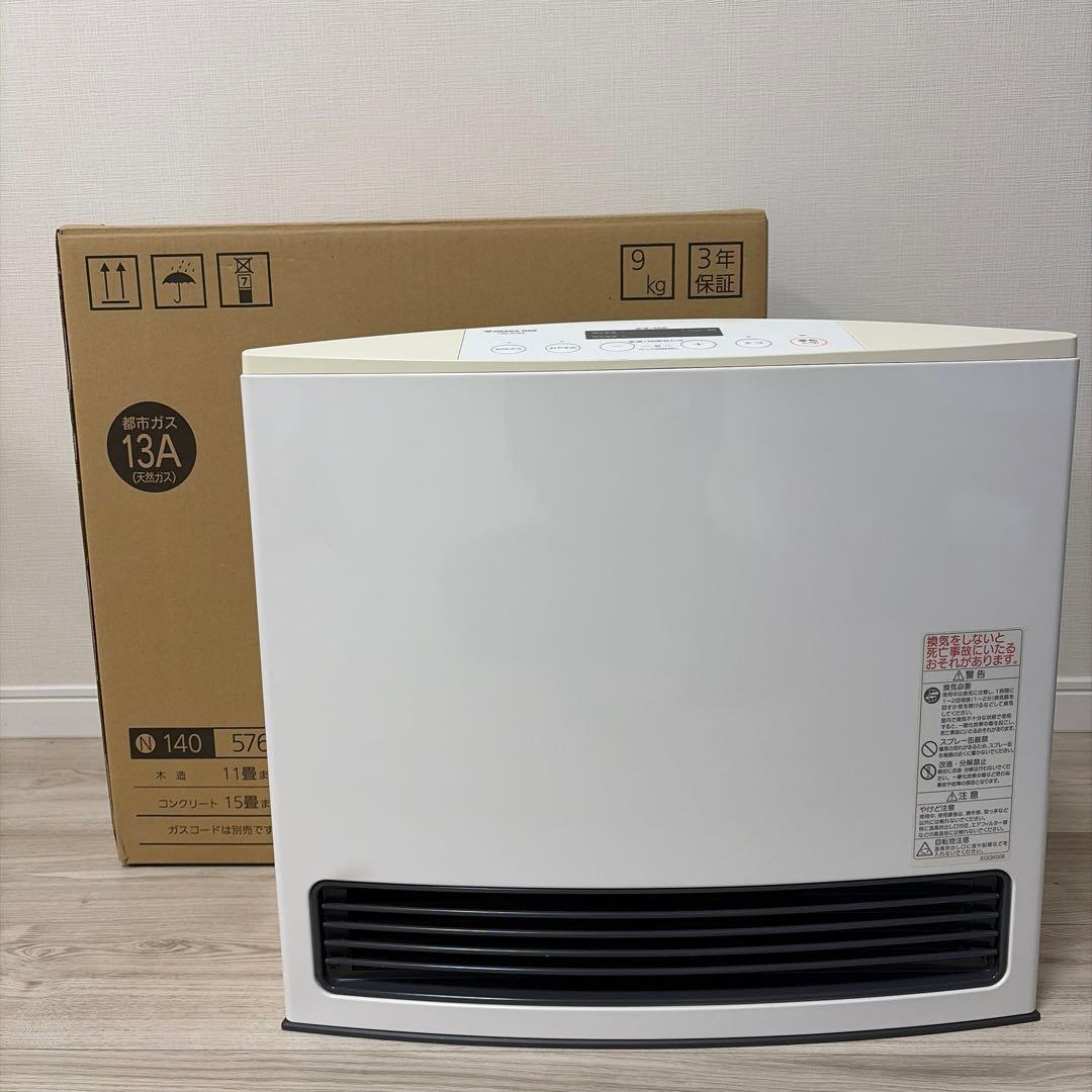 【美品】大阪ガス 都市ガスファンヒーター 15畳まで対応 エコ機能付 即暖