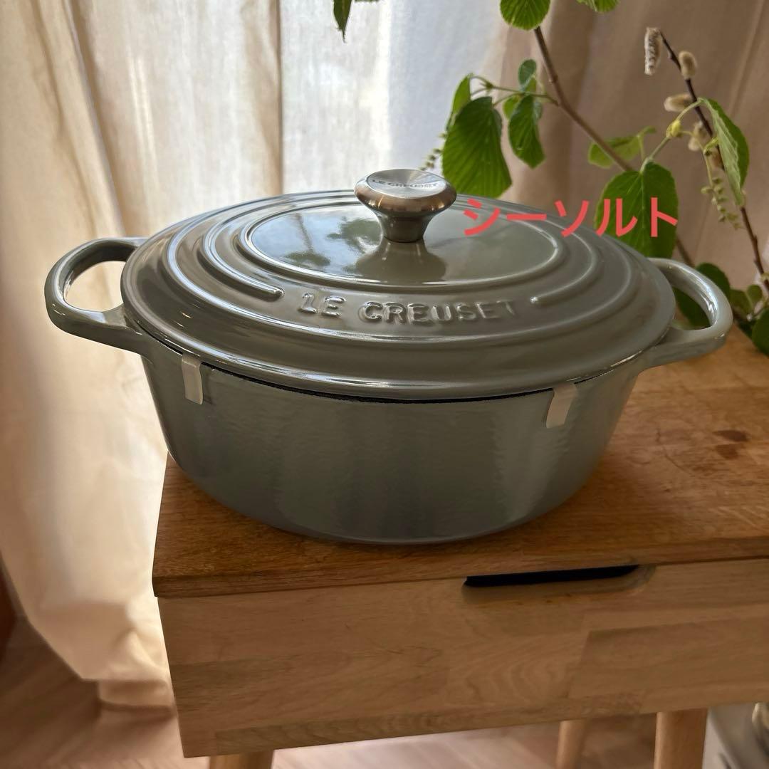 ル・クルーゼ オーバル 両手鍋 25cm シーソルト 限定色