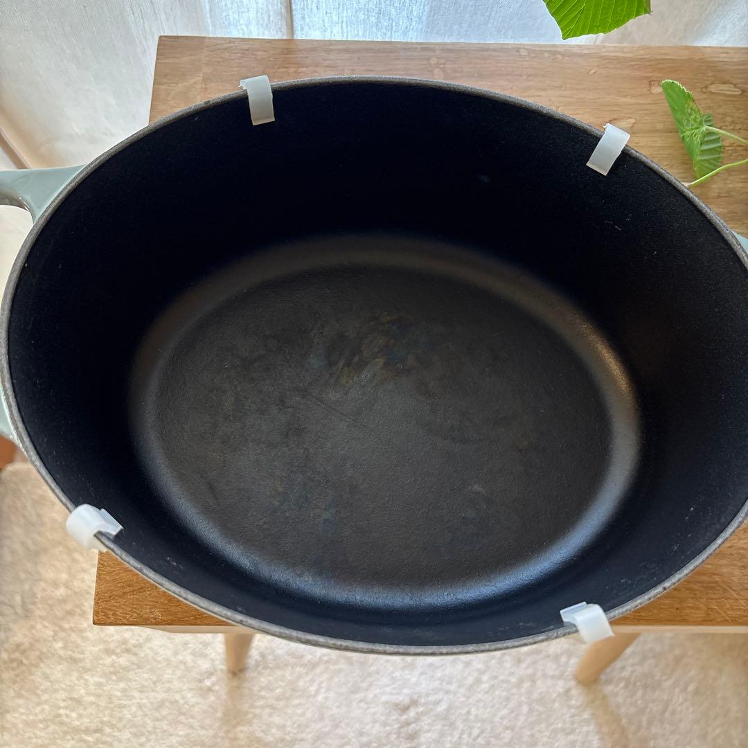 ル・クルーゼ オーバル 両手鍋 25cm シーソルト 限定色