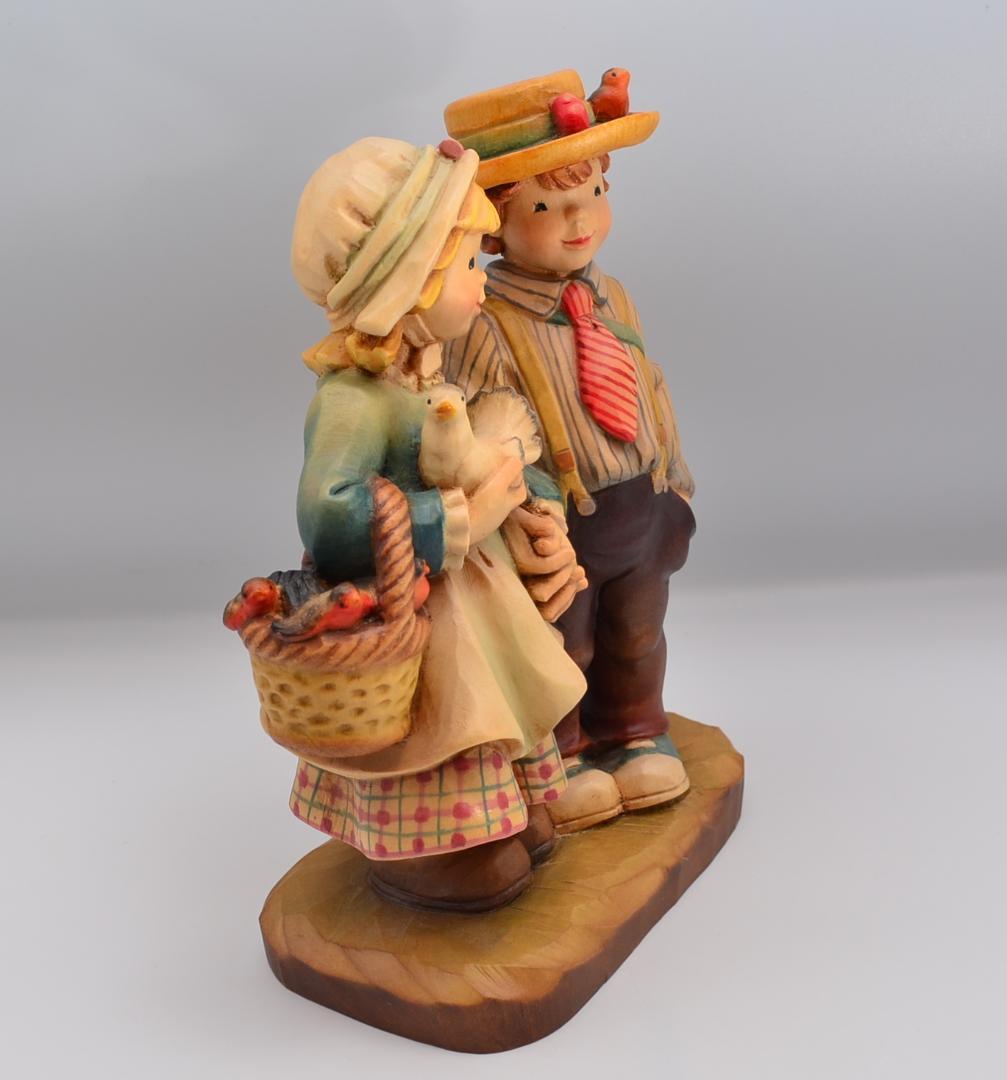 春の散歩　アンリ　ANRI　限定品　木彫り人形　イタリア　高さ20ｃｍ