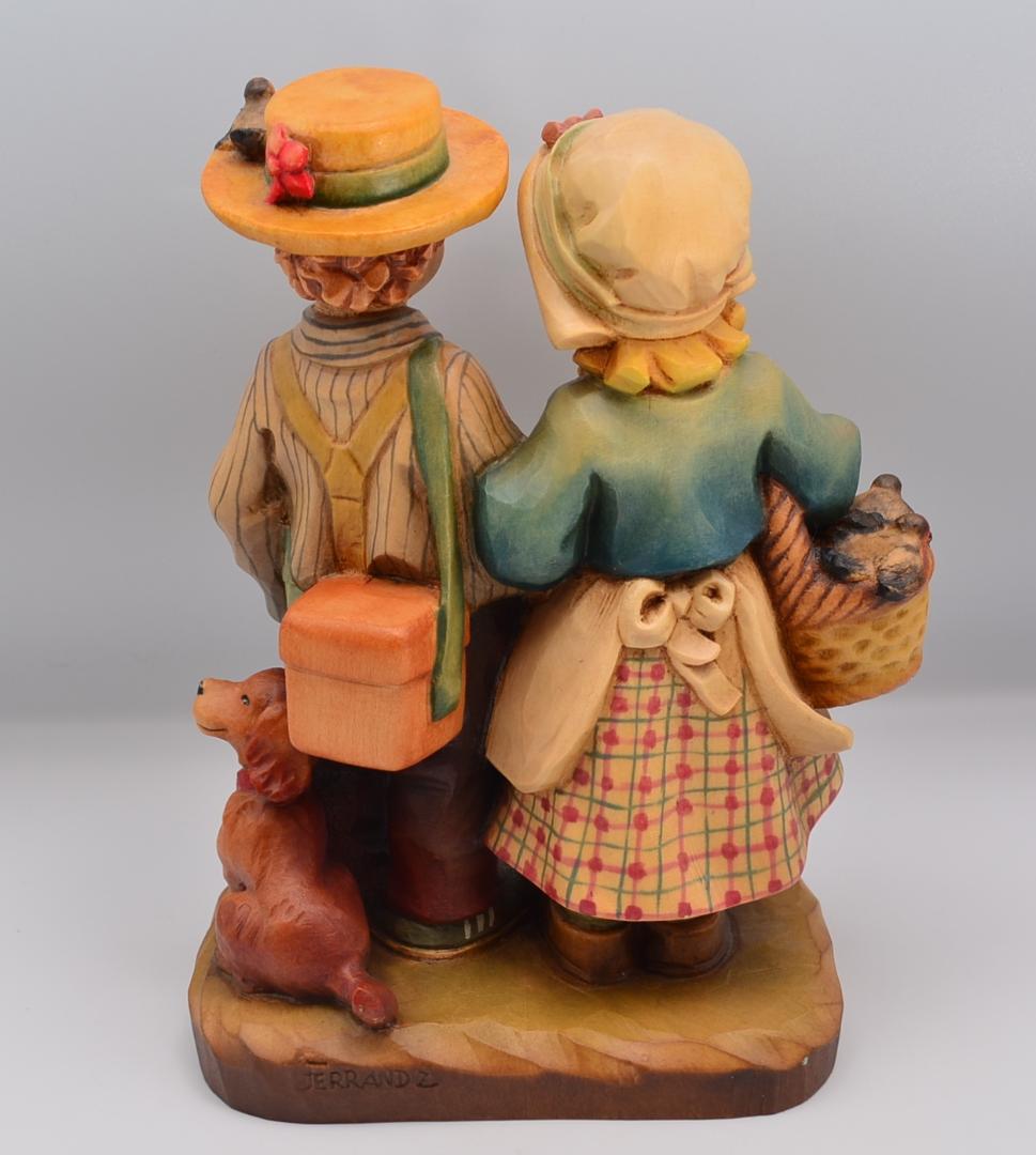 春の散歩　アンリ　ANRI　限定品　木彫り人形　イタリア　高さ20ｃｍ