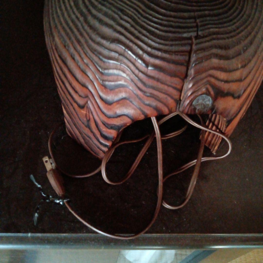 4:昭和　レトロ 焼杉 行灯　灯籠　木製