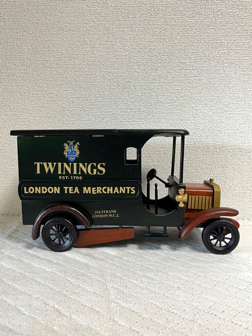 イギリスTWININGS 木製 トラックティーキャディー