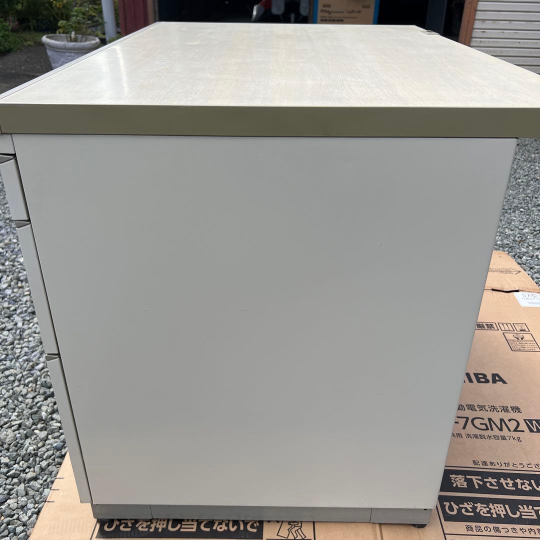 UCHIDA ウチダ 片袖 オフィスデスク内田洋行 パソコンデスク3段袖 事務机