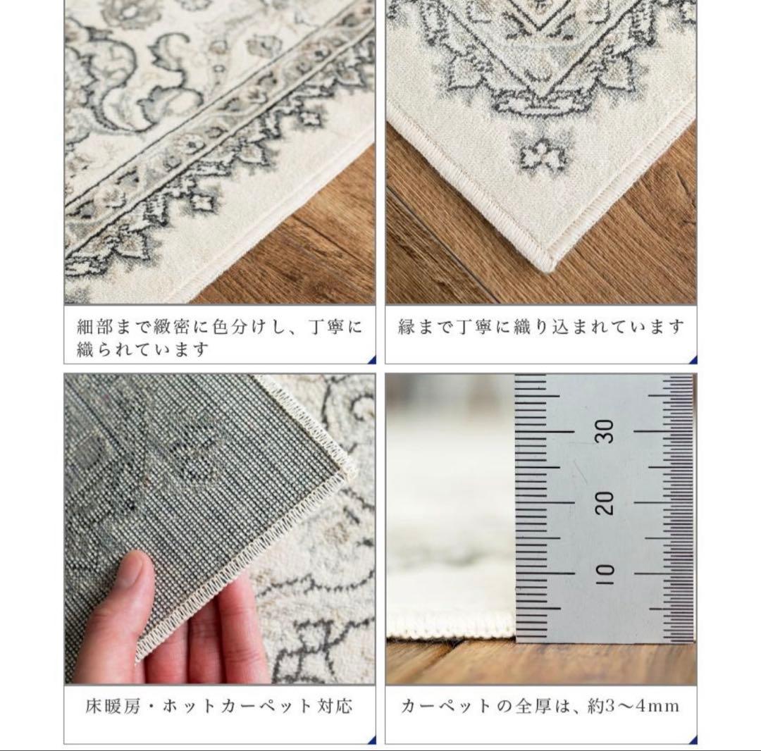 ペルシャ柄 カーペット ラグ 195×250 サヤンサヤン