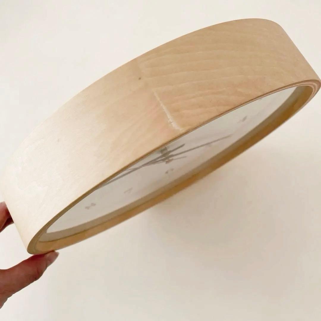 Lemnos Plywood clock電波時計 ナチュラル アナログ254mm