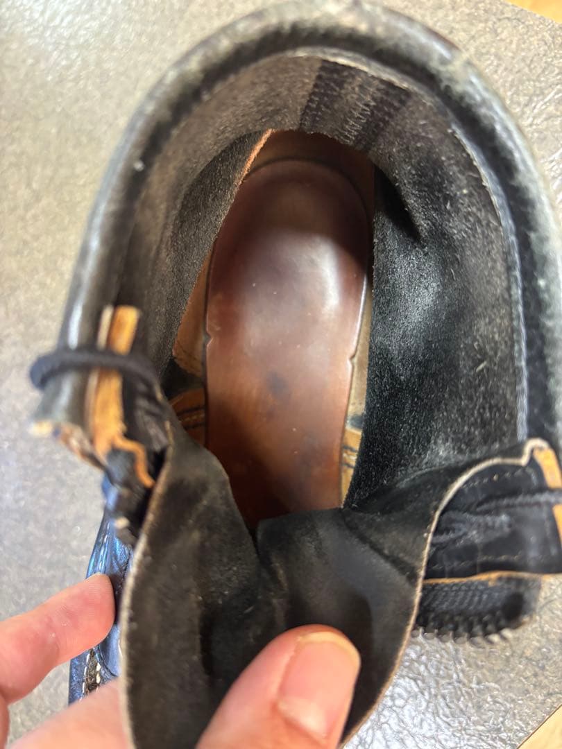 USA製 RED WING 茶芯レザー アイリッシュセッター 純正ファスナー付き