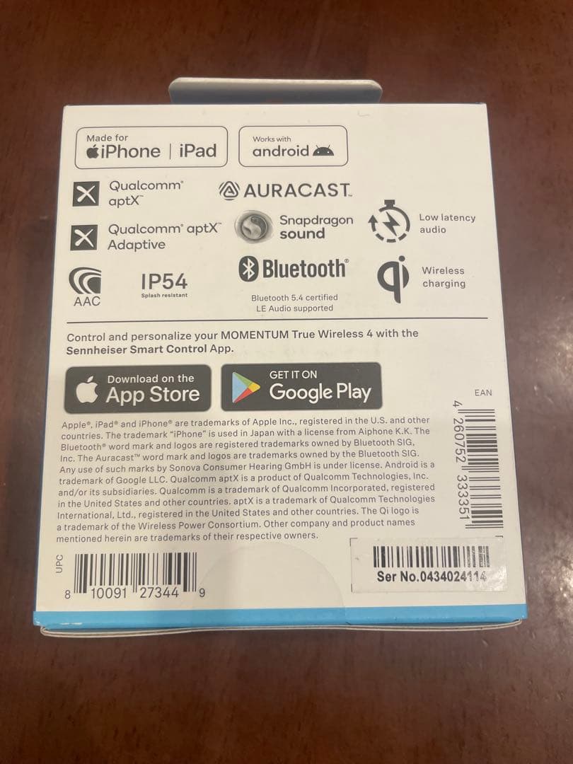 SENNHEISER MOMENTUMTrueWireless4 GOLD未開封