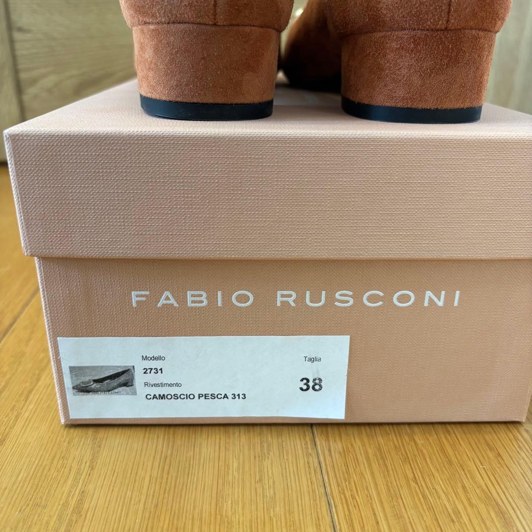 新品未使用ファビオルスコーニ　バックル　ローヒール　パンプス38 12/24まで