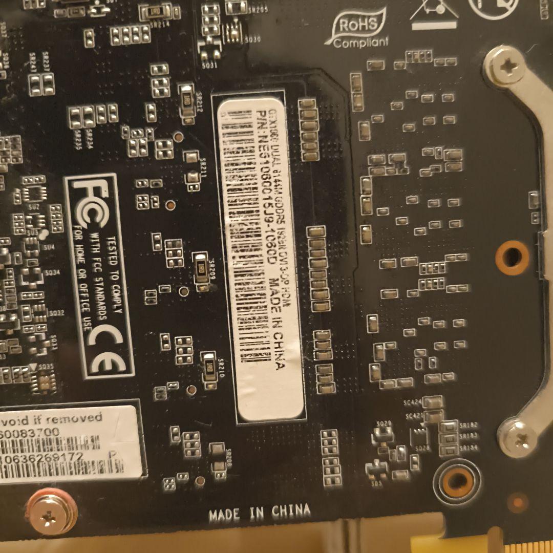 NVIDIA GeForce GTX 1060 6G 3種類BM完走 正常動作品