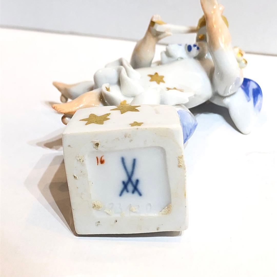 ●Meissen マイセン 天使の音楽隊 陶磁器 バイオリン 置物