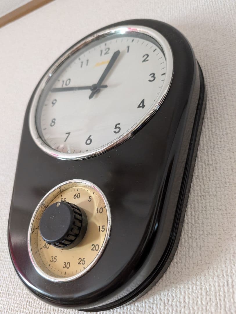 レア☆BAI Retro KITCHEN Timer wail clock