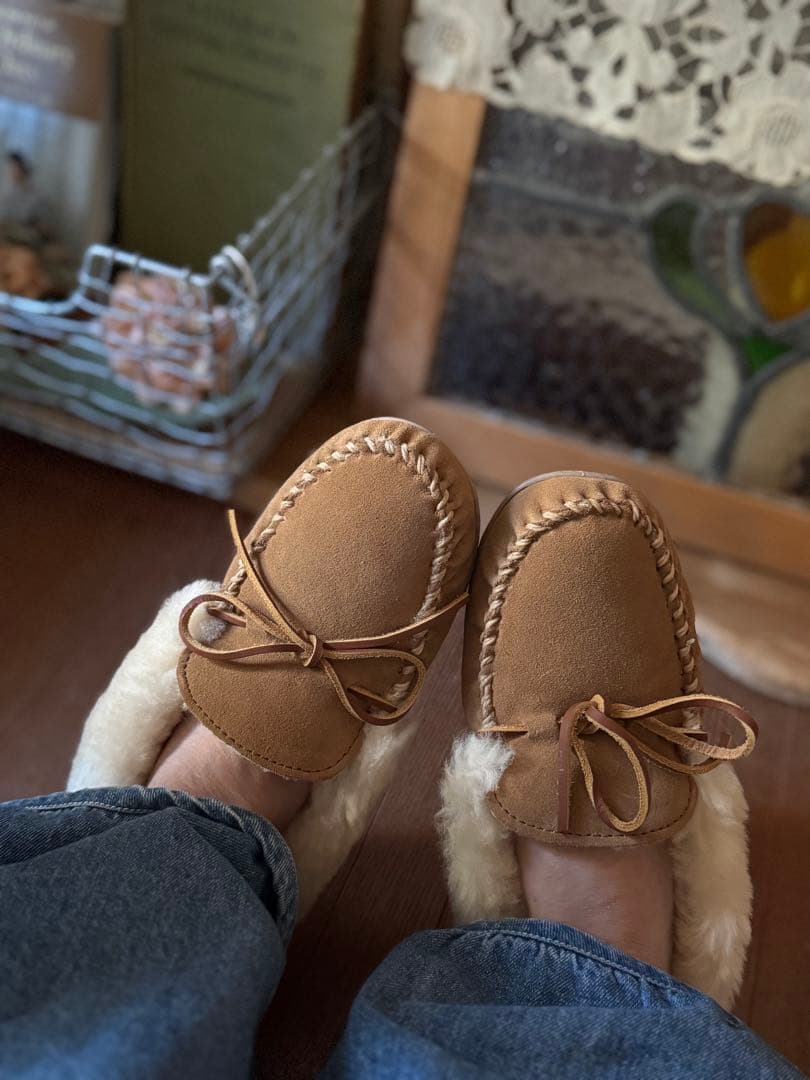 【美品】MINNETONKA　モカシン　ムートンミネトンカ24