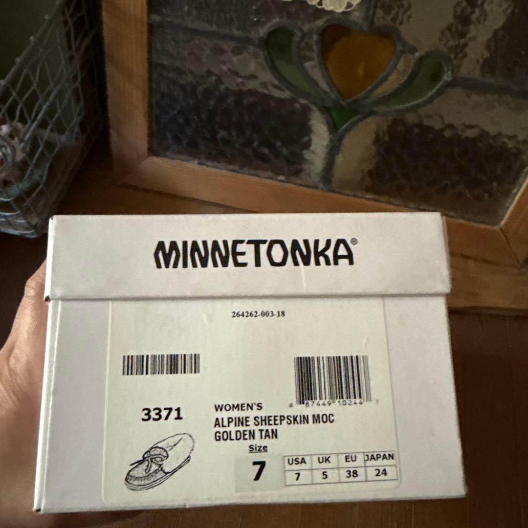 【美品】MINNETONKA　モカシン　ムートンミネトンカ24
