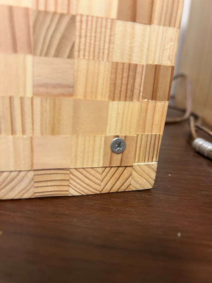 自作スピーカー 杉と桧の寄木細工