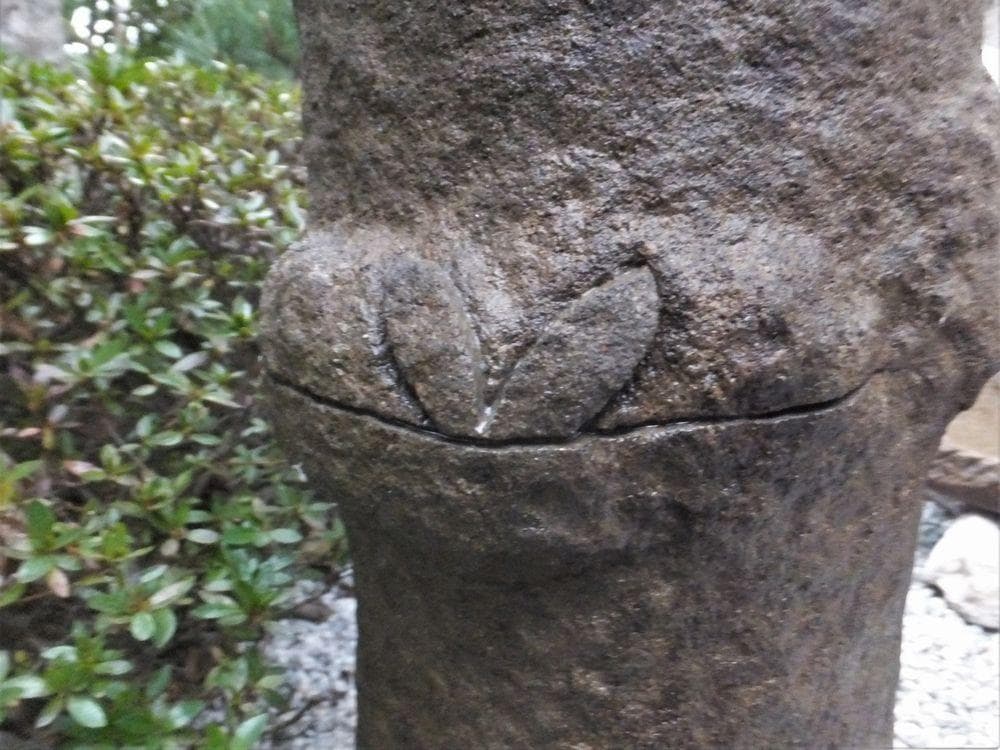 【自然石灯篭・野竹林風石灯篭】庭石オブジェ箱庭苔玉水石日本庭園テラス飾り石