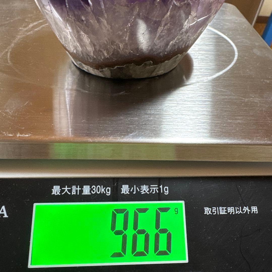 【極上品】ウルグアイ産　アメジストクラスター原石　台座付他　置物