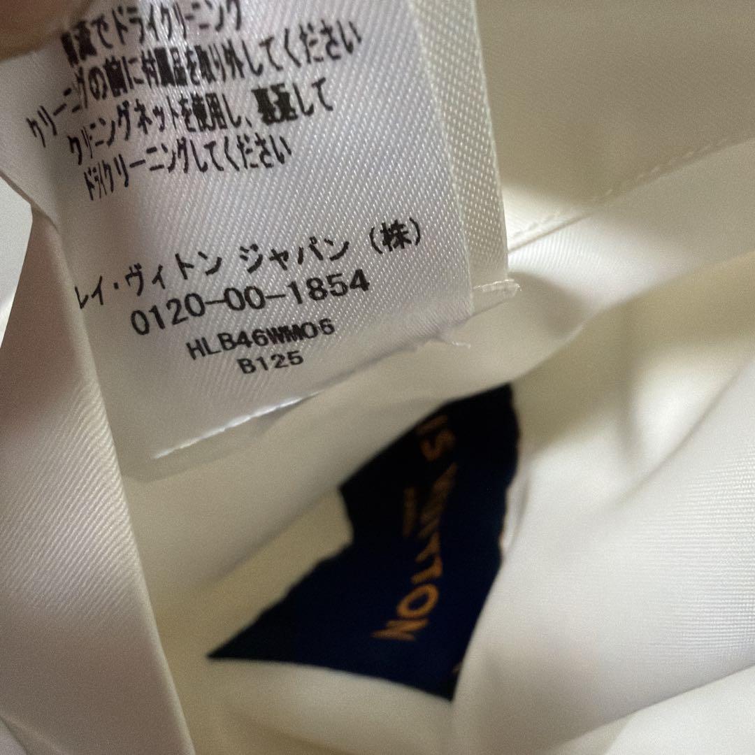 Louis Vuitton リバーシブル　ホワイト ナイロンジャケット　44