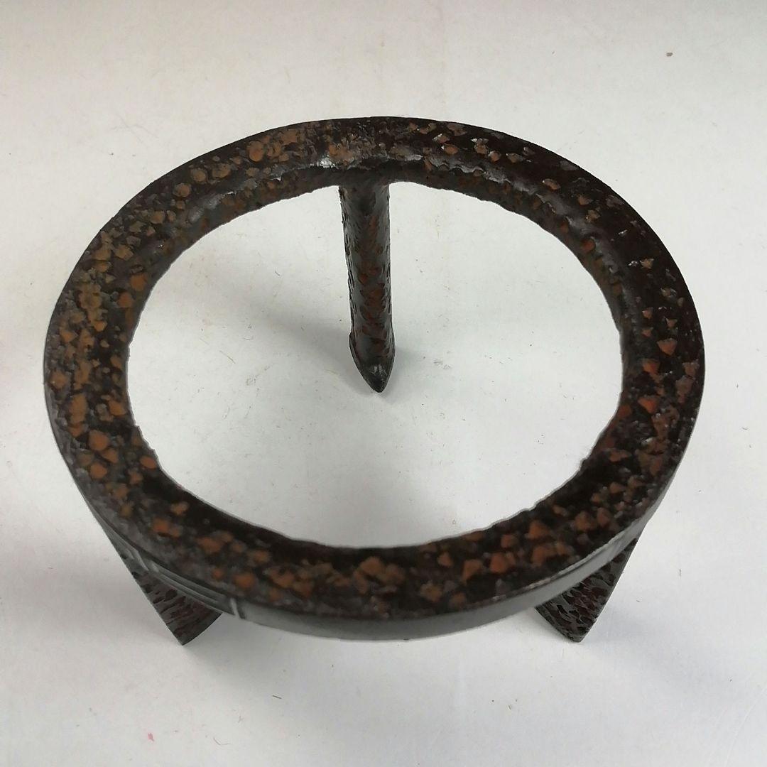 Ｗ５　蓋置　『五徳　蓋置』『釜師　和田美之助 造』　共箱　茶道具