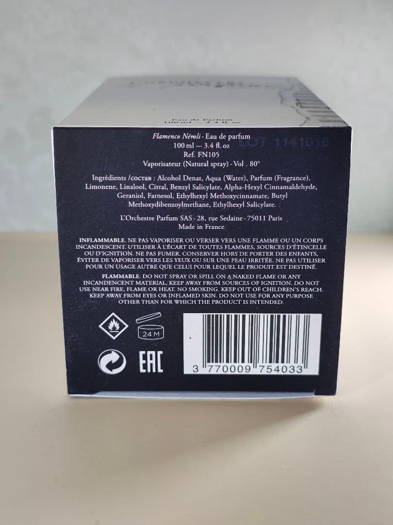 香水(ユニセックス) L'Orchestre Parfum Flamenco Neroli 100ml