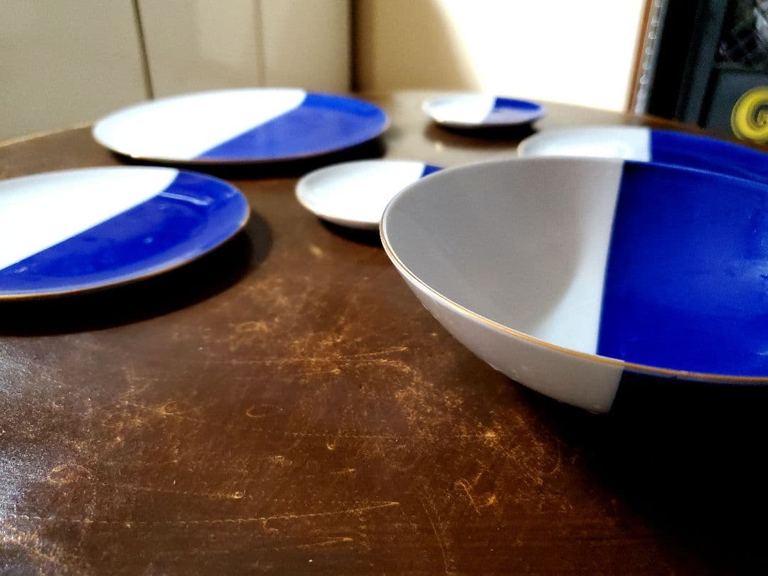 佐藤可士和 × KIHARA PLATE & BOWL（ハーフ)美品　5枚&1つ