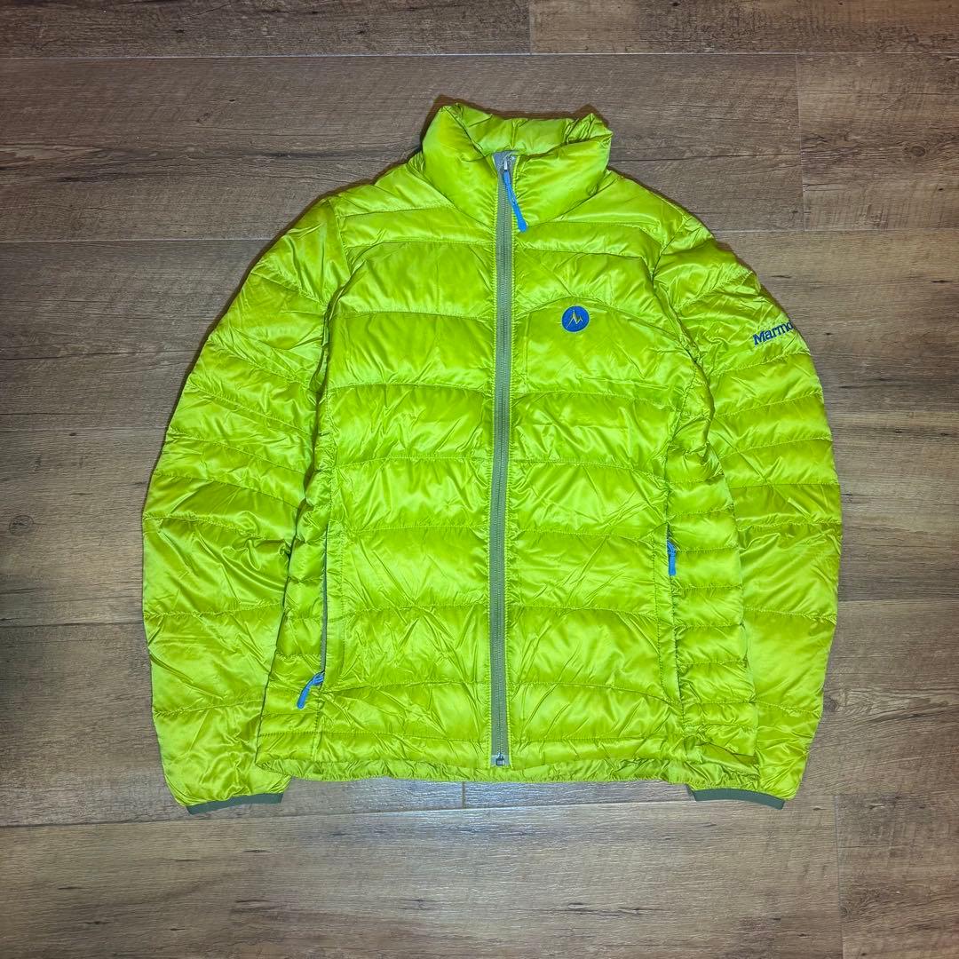 00s Marmot archive ライトパフダウンジャケットテック系イエロー
