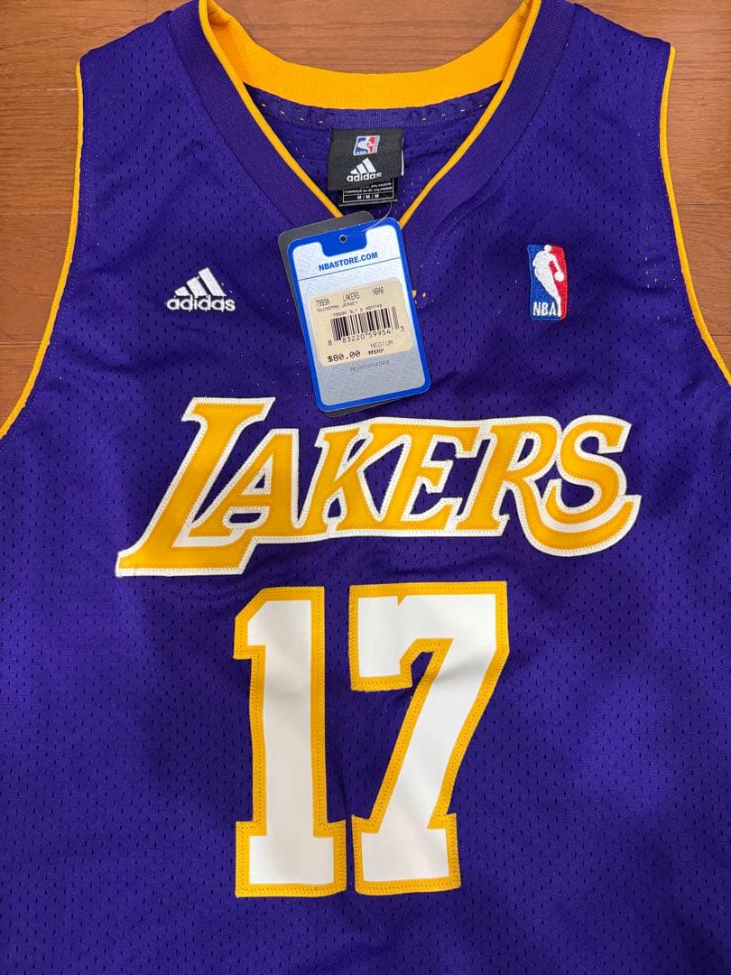 【極美品/タグ付】NBA レイカーズ バイナム スウィングマンジャージ Mサイズ