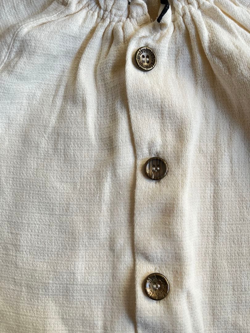 マールマール ナイトウェア オフホワイトストライプ パジャマセット70〜80cm