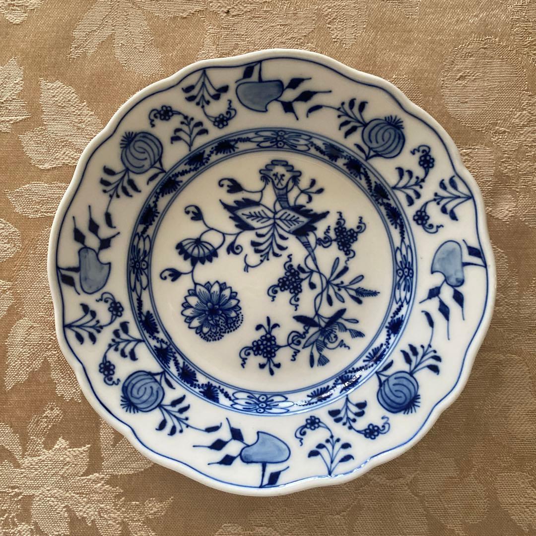 マイセン　ブルーオニオン　三日月プレート&プレートセット